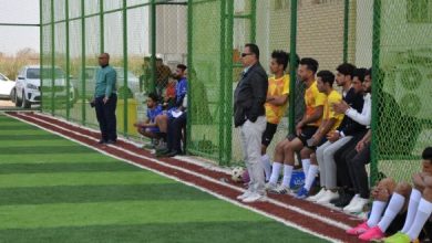 صورة انطلاق بطولة جامعة القادسية لخماسي كرة القدم في كلية الآداب