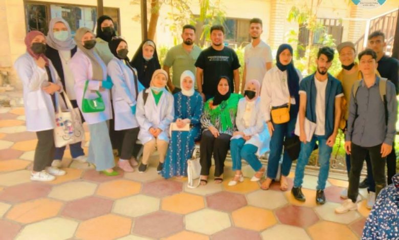 صورة زيارة طلبة قسم طب الاسنان لمستشفى الشيخ زايد