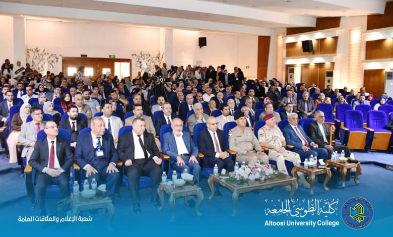صورة مشاركة كلية الطوسي الجامعة في المؤتمر العلمي الذي أقامته كلية الطب البيطري/ جامعة بغداد