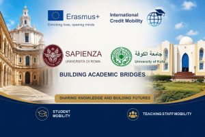 جامعة الكوفة تعلن فتح باب التقديم لبرنامج التنقل الأكاديمي مع جامعة روما سابينزا الإيطالية